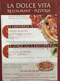 Menu du Pizza - Restaurant Dolce Vita à Le Châtelet-en-Brie