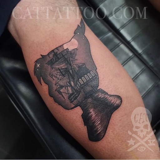 Explore cm punk tattoo ideas, creative tattoo ideas in Addison, available at Cat Tattoo