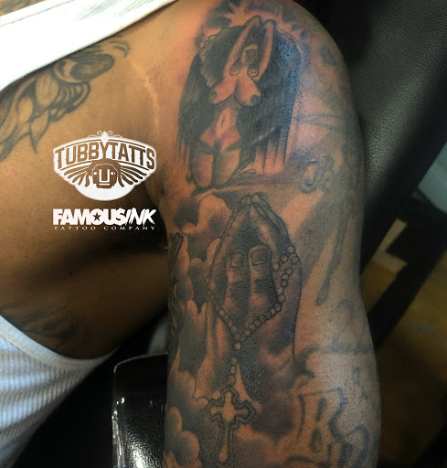 Explore angel memorial tattoo ideas, creative tattoo ideas in Hammond, available at Famous Ink, Inc.