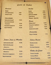 Menu du Restaurante Aprígio à Chaves