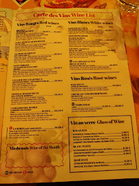 La Créole à Paris menu