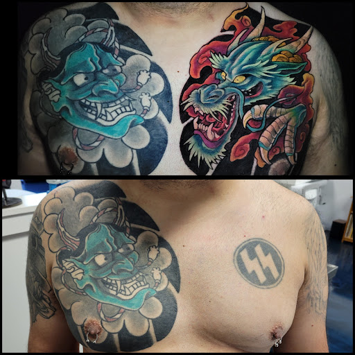 Find camping tattoo ideas for your next unique tattoo in Buford at Inked Arts Tattoo Studio