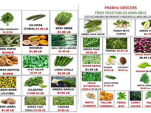 Indian Grocery Store «PRABHU INDIAN GROCERIES», reviews and photos, 1213 N Elmhurst Rd, Prospect Heights, IL 60070, USA