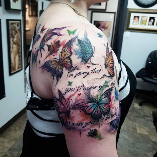 Explore tattoo ideas for dead mother, creative tattoo ideas in Billings, available at Sovereign Tattoo