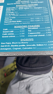 Restaurant français La Terrasse de l'Île à Île-aux-Moines (la carte)