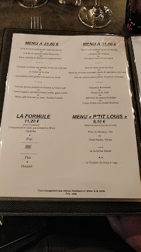 Menu du Restaurant Le Louis XIII à Challans