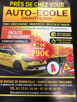 Auto école chanteloup à Aulnay-sous-Bois