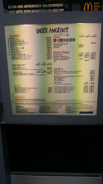 McDonald's à Breisach carte