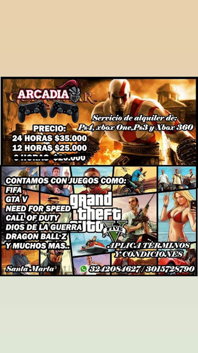 Arcadia videojuegos