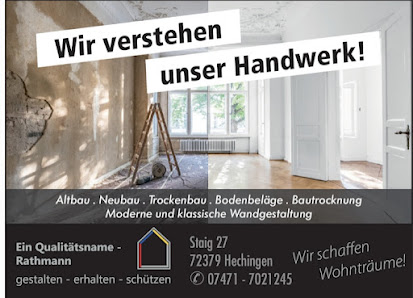 Rathmann Ein Qualitätsname Staig 27, 72379 Hechingen, Deutschland