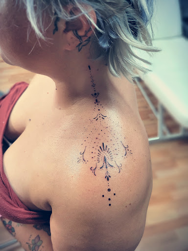 Explore lunar tattoo ideas, creative tattoo ideas in Benton, available at Spectrum Tattoo