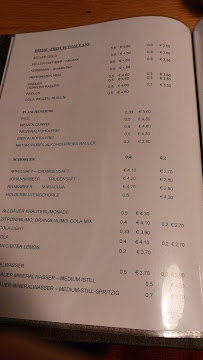 Restaurant Allgäuer Stuben im Haus des Gastes à Obermaiselstein (le menu)