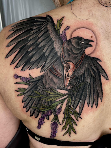 Find back tattoo ideas women for your next unique tattoo in Stockbridge at Black Rose Tattoo Collective