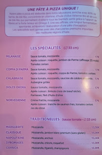 Menu / carte de Pizzalabio à Hyères