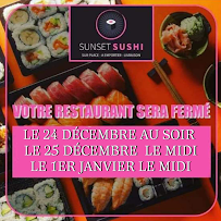 Restaurant japonais Sunset Sushi à Louviers - menu / carte