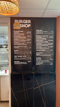 Carte du Burger Shop 83 à Saint-Raphaël
