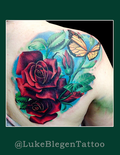 Explore small marvel tattoos ideas, creative tattoo ideas in Greensboro, available at Golden Spiral Studios