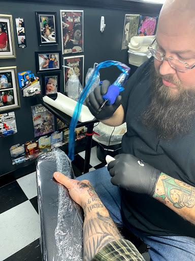 Explore mens cross tattoo ideas, creative tattoo ideas in Elizabeth City, available at Julius Star Tattoo Gallery