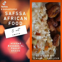 Menu / carte de Safssa African Food à Montigny-le-Bretonneux