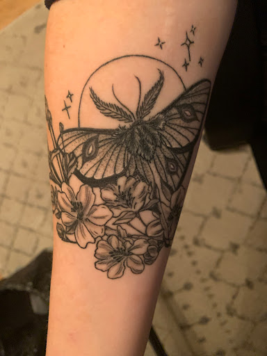 Explore angel number tattoo ideas, creative tattoo ideas in Edison, available at Rorschach Gallery
