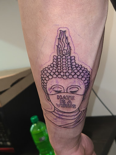Explore woman face tattoo ideas, creative tattoo ideas in Rome, available at Illustrated Studios