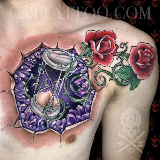 Explore tim burton tattoo ideas, creative tattoo ideas in Addison, available at Cat Tattoo