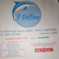 Menu du Il Delfino Pizzeria à Carpi