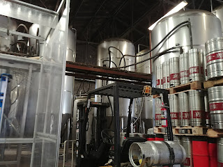 A row of beer taps