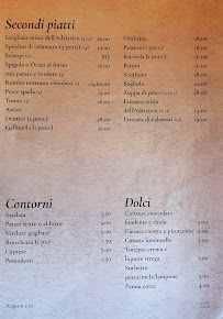 Menu du Chalet Tropical à Porto Sant'Elpidio