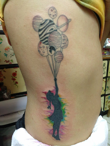 Explore unalome tattoo ideas, creative tattoo ideas in Overland Park, available at Inkslingers Tattoo Studio