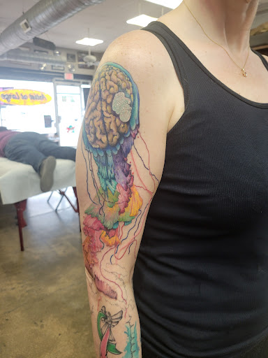 Explore gengar tattoo ideas, creative tattoo ideas in Wichita, available at Artist At Large Tattoo