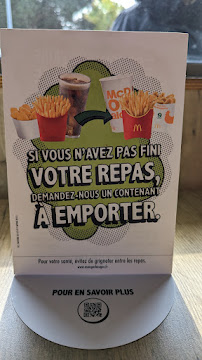 Menu du McDonald's à Saint-Nazaire