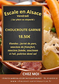 Restaurant Chez Moi à Saint-Maurice - menu / carte