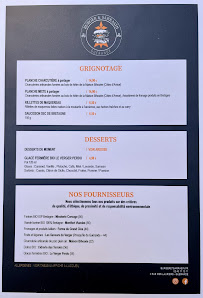 Menu / carte de Burger et Sarrasin à Guérande