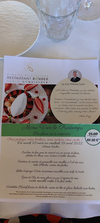 Restaurant Philippe Bohrer à Rouffach menu