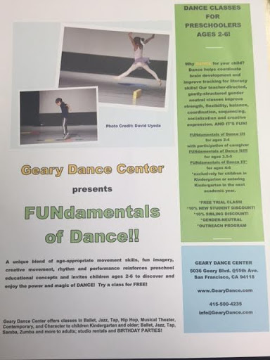 Dance School «Geary Dance Center», reviews and photos, 5036 Geary Blvd, San Francisco, CA 94118, USA