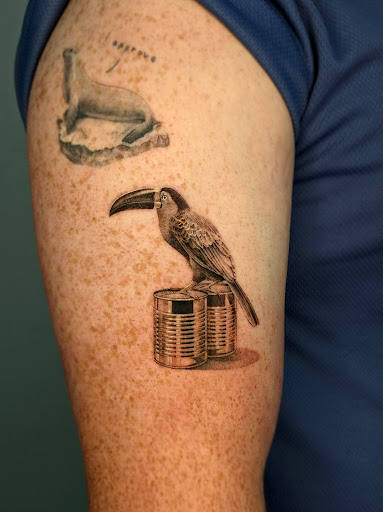 Explore eagle and flag tattoo ideas, creative tattoo ideas in Los Angeles, available at K Tattoo