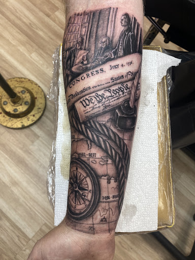 Explore tattoo ideas for son, creative tattoo ideas in Arlington, available at Urbans Tattoo & Piercing Studio