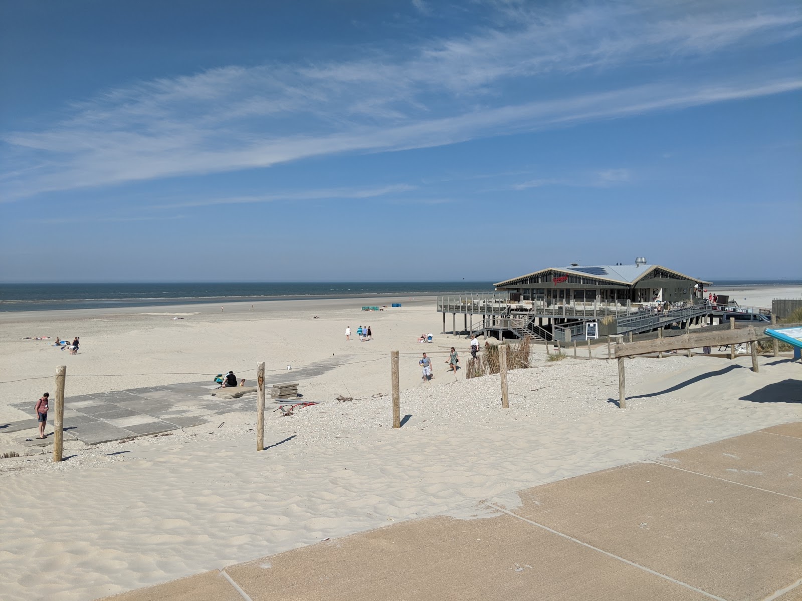 Fotografija Plaža Ameland z siv fini pesek površino