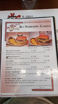 Carte du Al Gallo Brillo à Castelletto