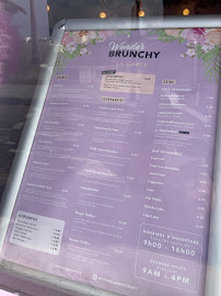 Menu / carte de Wonderland brunchy/Restaurant Brunch à Paris