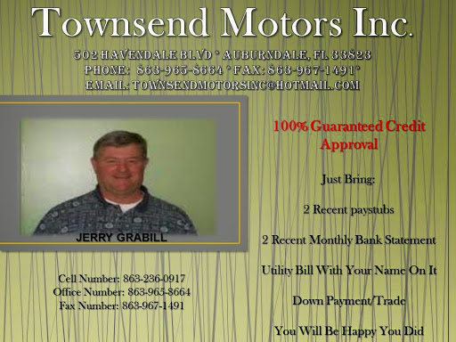 Car Dealer «Townsend Motors Inc», reviews and photos, 502 Havendale Blvd, Auburndale, FL 33823, USA