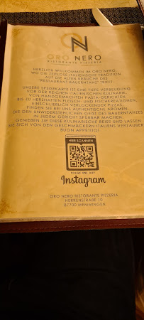ORO NERO - Ristorante Pizzeria à Memmingen menu