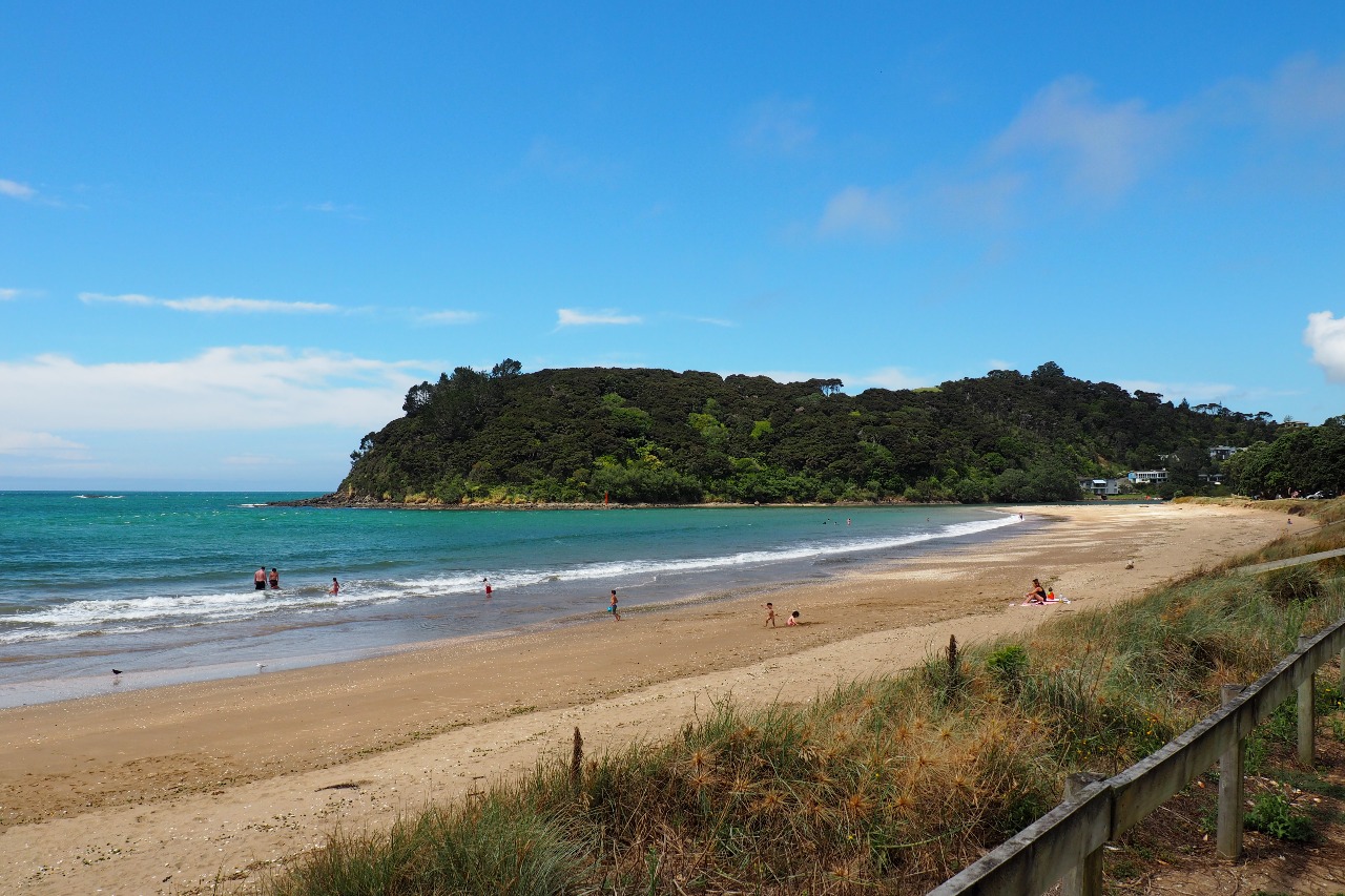 Photo of Taipa Beach with bright shell sand surface