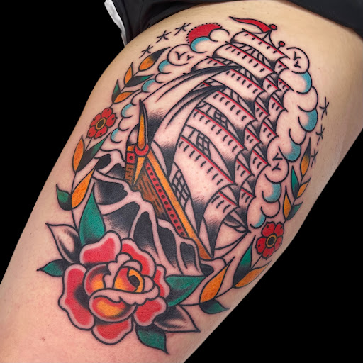 Explore tattoo ideas on spine, creative tattoo ideas in Johnson City, available at Gold Cross Tattoo Co.