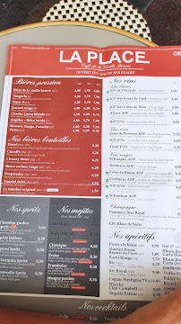 La Place à Lille menu