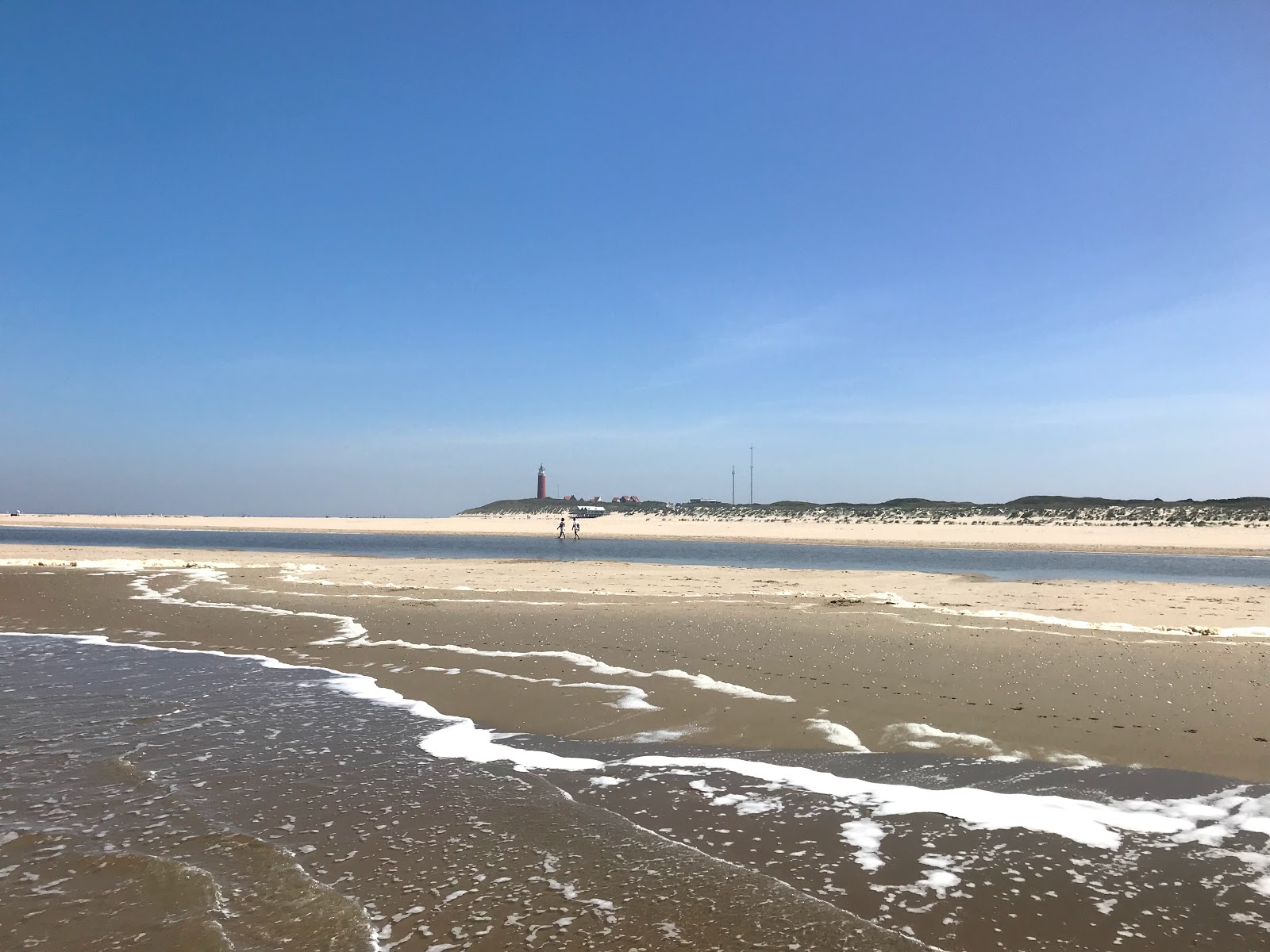 Texel Duinen的照片 带有长直海岸