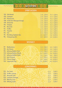 Menu du Bollywood Chili à Braunschweig