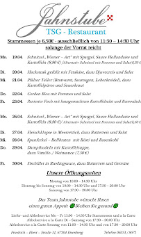 TSG Jahnstube à Eisenberg carte