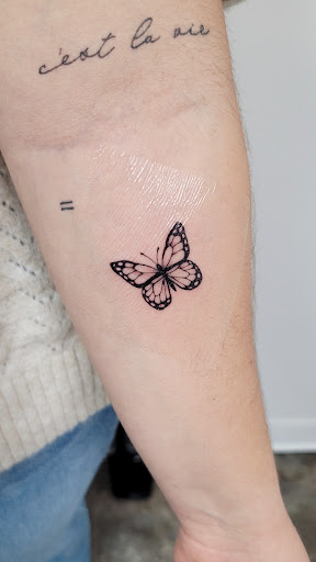 Explore pisces symbol tattoo ideas, creative tattoo ideas in Greenville, available at Lee Ink Studio SC (Appointment Only)